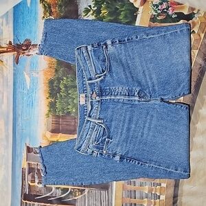 Mother Raw Hem The Stunner Ankle Distressed Fray 5 Button Jeans Size 28